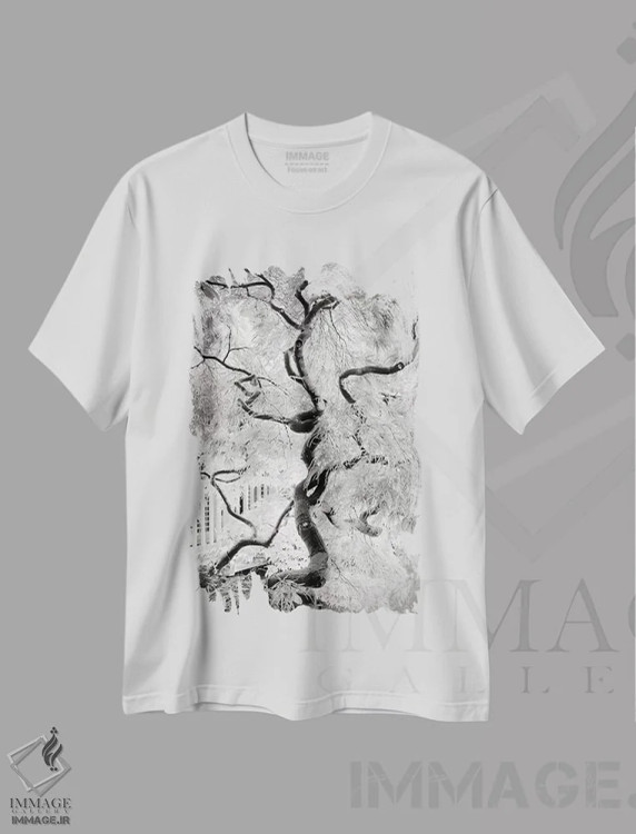 تیشرت سفید طرح دار درخت رؤیا، مدیوم اثر دوریت فوگ | immage.ir