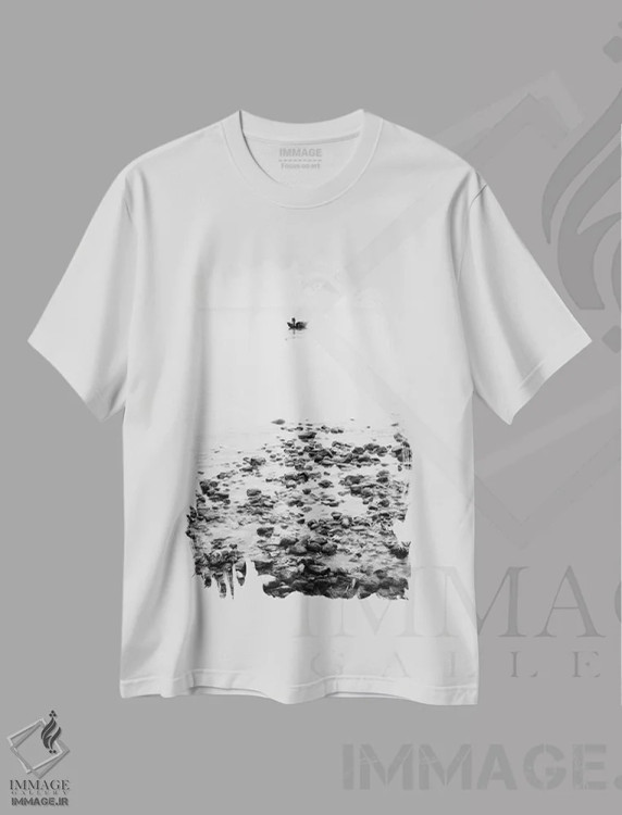 تیشرت سفید طرح دار رانده شدن، مدیوم اثر دوریت فوگ | فروشگاه ایماژ
