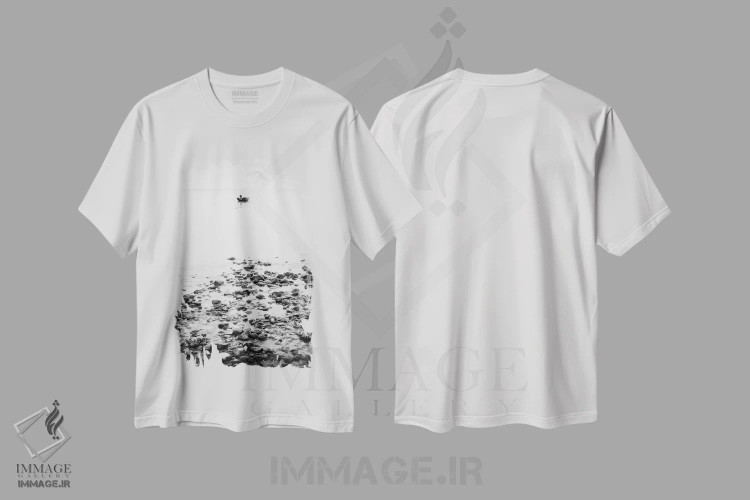 تیشرت سفید طرح دار رانده شدن، مدیوم اثر دوریت فوگ | فروشگاه ایماژ