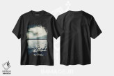 تیشرت مشکی طرح دار اقیانوس و ابر، عکاسی سیاه و سفید اثر دوریت فوگ | immage.ir