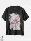 تیشرت مشکی طرح دار درخت شکوفه آتشین ۲، عکاسی ترکیبی اثر دوریت فوگ | immage.ir