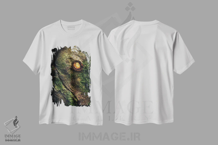 تیشرت سفید طرح دار اژدهای باستانی در جنگل، عکاسی هوایی اثر دنیل گاستاگر | immage.ir