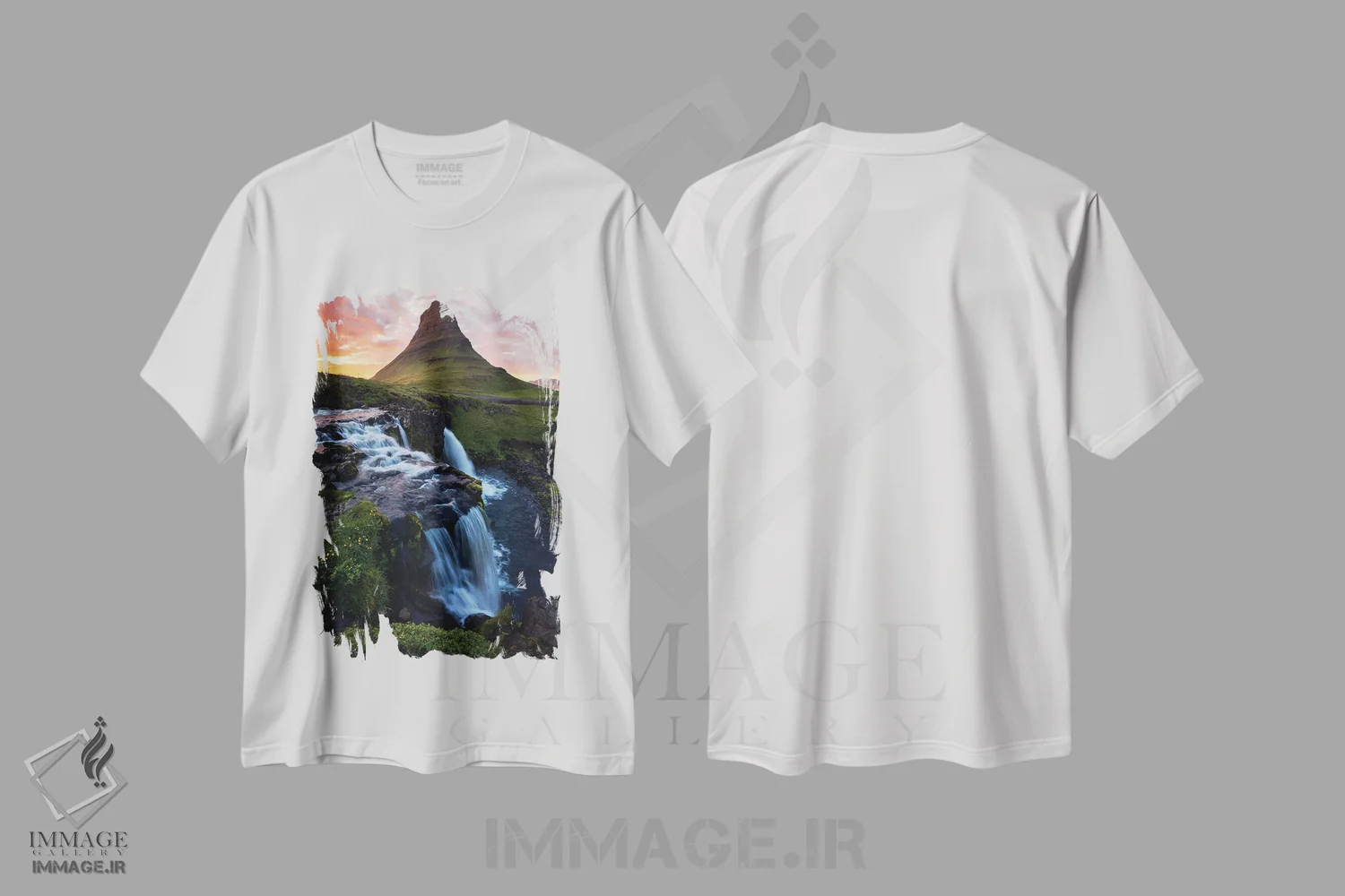 تیشرت سفید طرح دار شب تابستانی در کوه کرکیوفل، مدیوم اثر دنیل گاستاگر | فروشگاه ایماژ