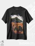 تیشرت مشکی طرح دار غروب در دراگون استون، مدیوم اثر دنیل گاستاگر | فروشگاه ایماژ