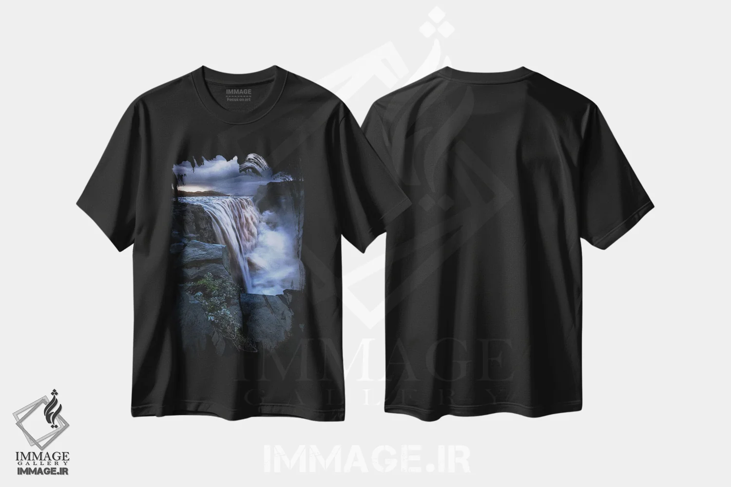 تیشرت مشکی طرح دار شب تابستانی چشمگیر در دیتیفوس، مدیوم اثر دنیل گاستاگر | فروشگاه ایماژ