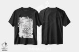 تیشرت مشکی طرح دار آلیس قایم باشک، هنر فاخر معاصر اثر داتی گلیسون | immage.ir