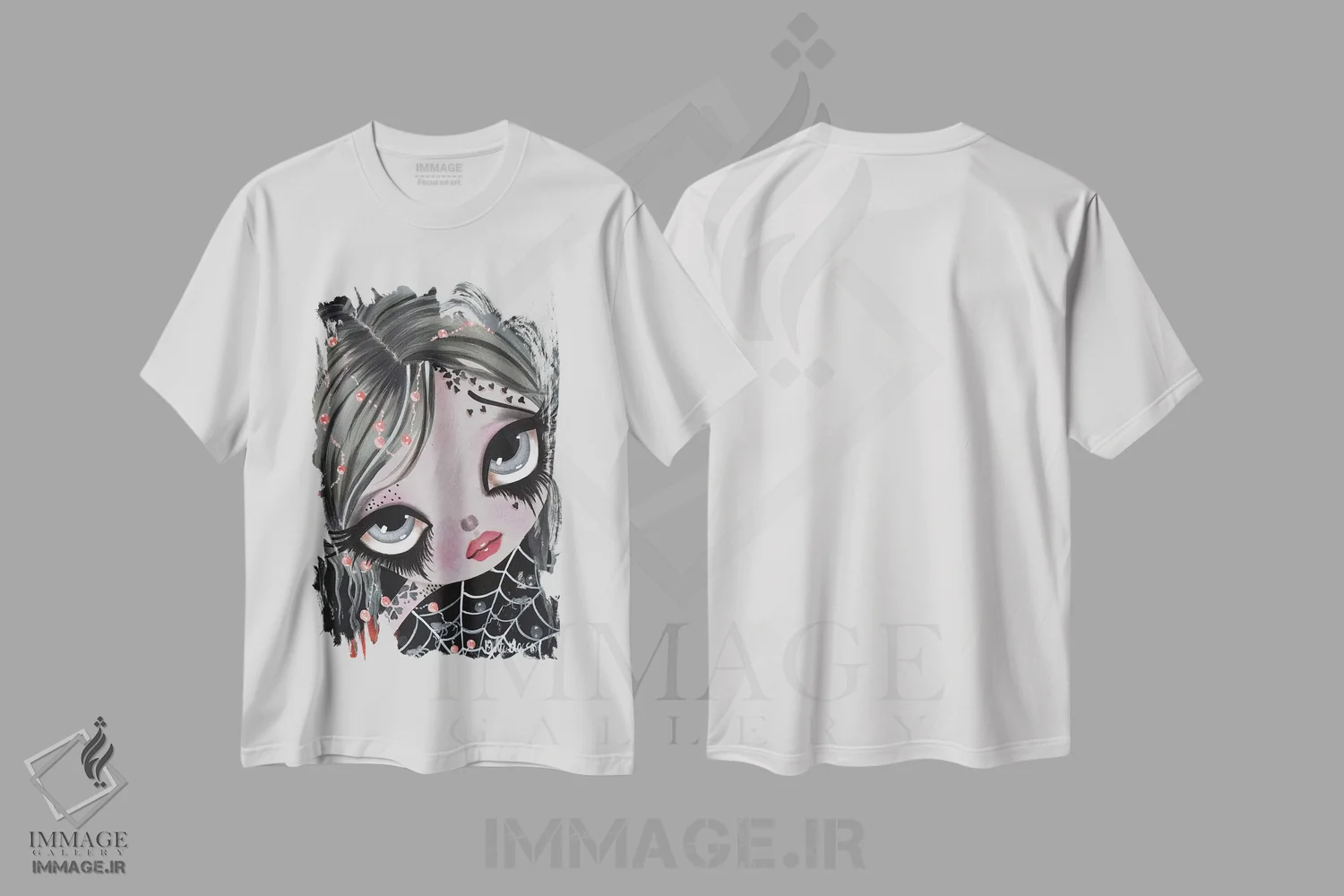 تیشرت سفید طرح دار وینتر، هنر فاخر معاصر اثر داتی گلیسون | immage.ir