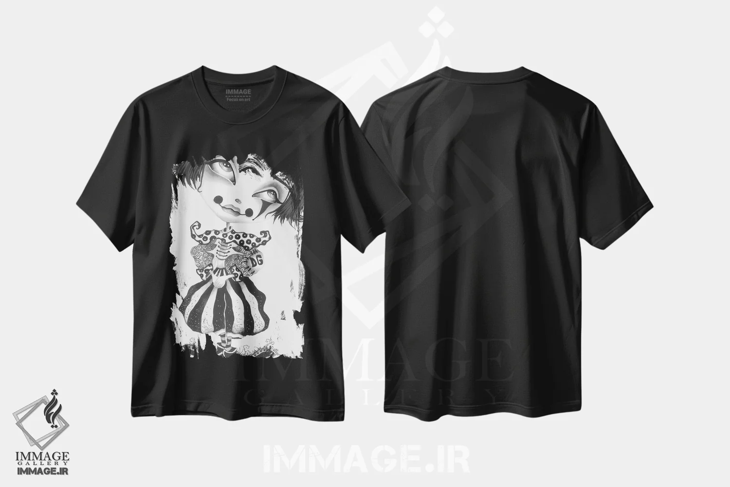 تیشرت مشکی طرح دار دروسیلا، دکوراسیون جایگزین اثر داتی گلیسون | immage.ir