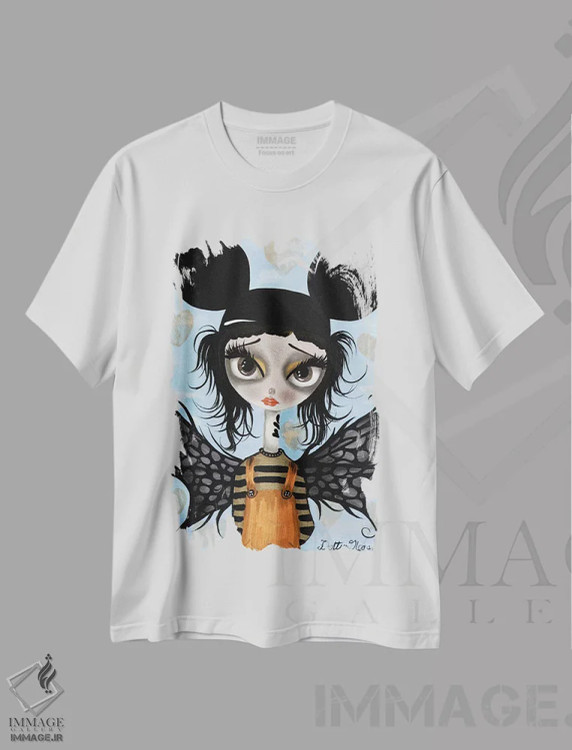 تیشرت سفید طرح دار ایمان بیاور ۲، هنر فاخر معاصر اثر داتی گلیسون | فروشگاه ایماژ