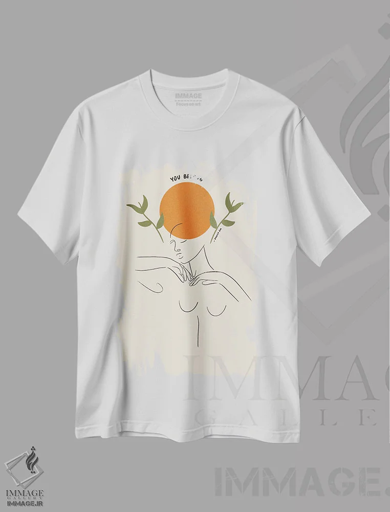 تیشرت سفید طرح دار تو تعلق داری، تزئینی اثر دانیکا گیم | immage.ir