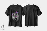 تیشرت مشکی طرح دار لمس فانتزی، هنر دیجیتال اثر دیجیتال کاربین | فروشگاه ایماژ