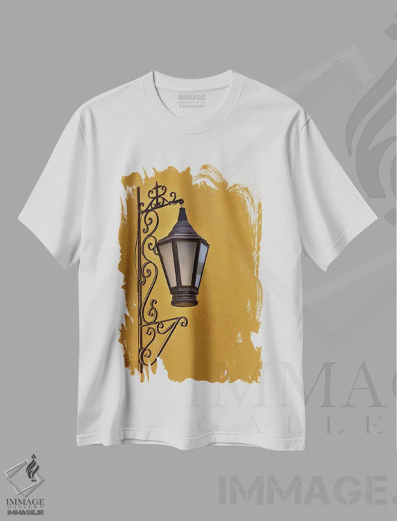 تیشرت سفید طرح دار آثار دارل گالین - immage.ir