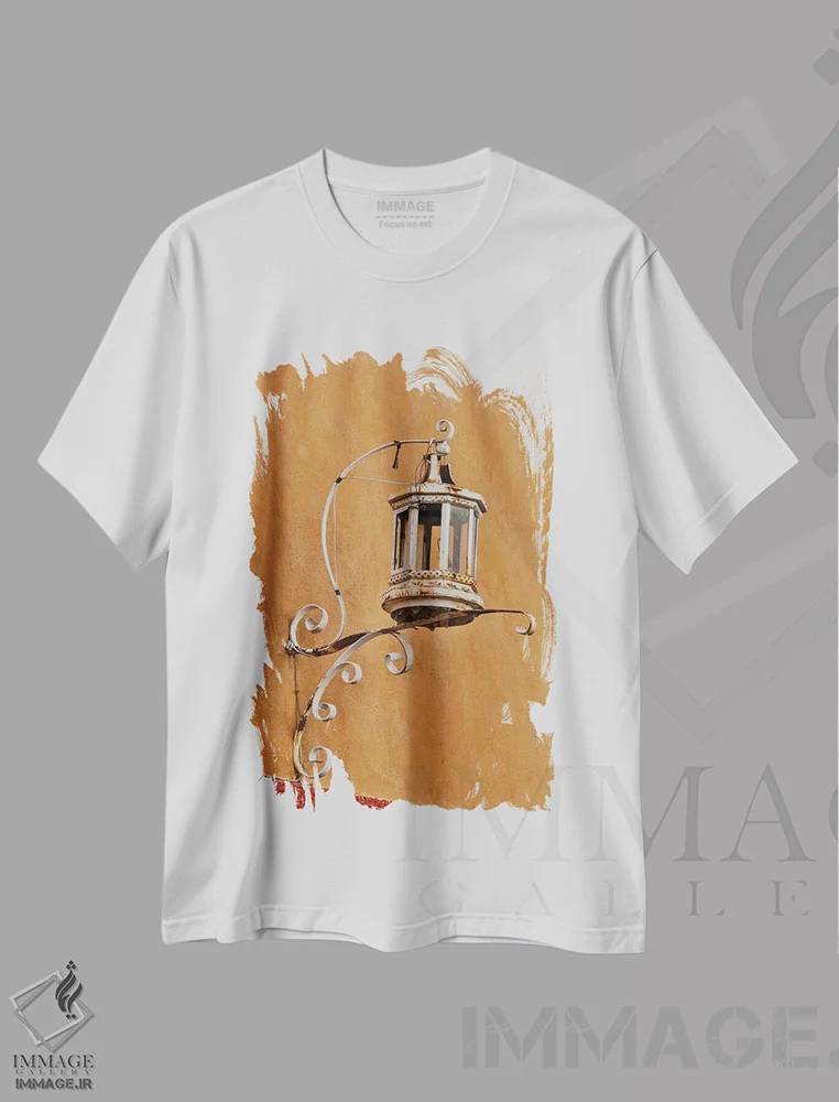 تیشرت سفید طرح دار آثار دارل گالین - فروشگاه ایماژ