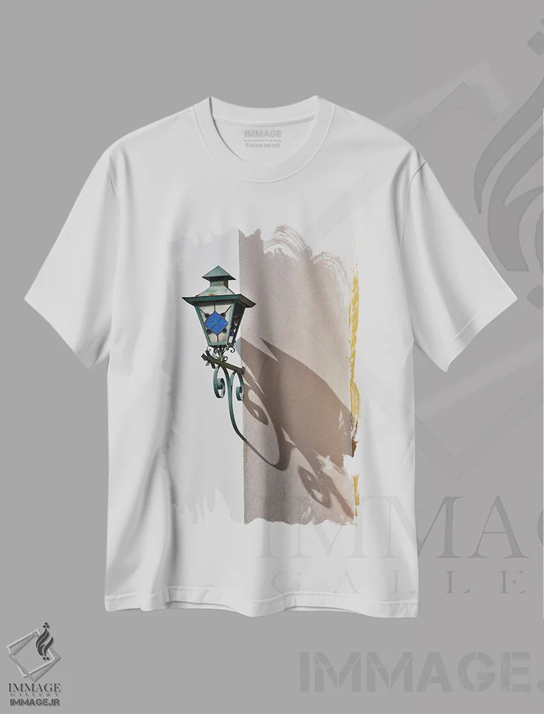 تیشرت سفید طرح دار آثار دارل گالین - فروشگاه ایماژ
