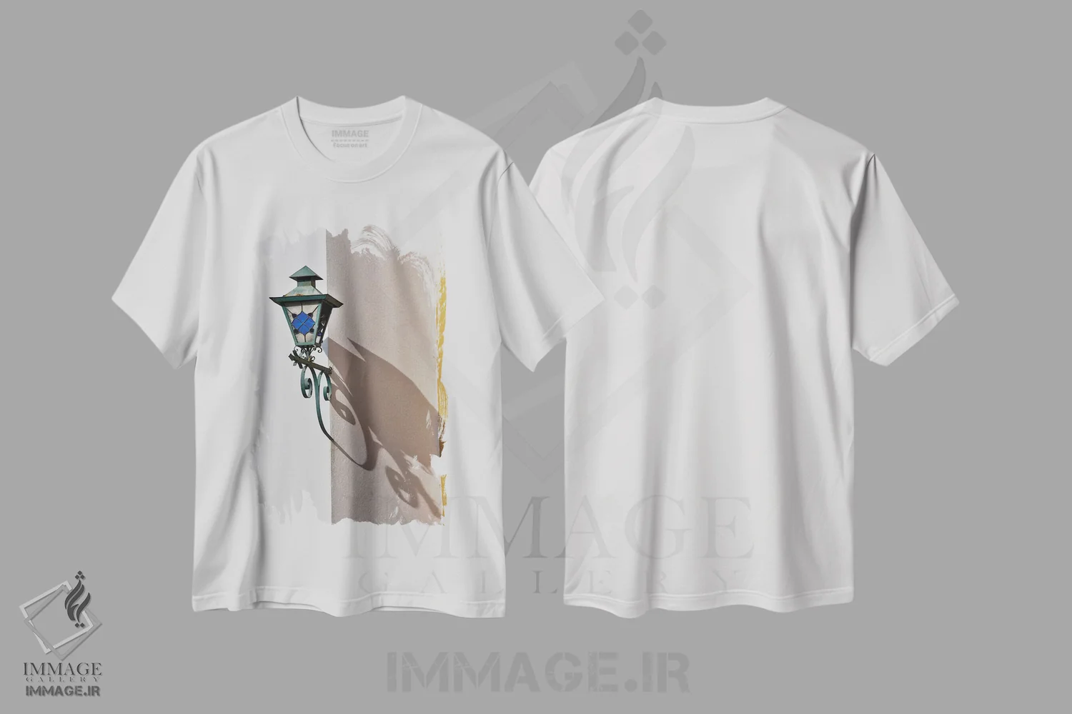 تیشرت سفید طرح دار آثار دارل گالین - فروشگاه ایماژ