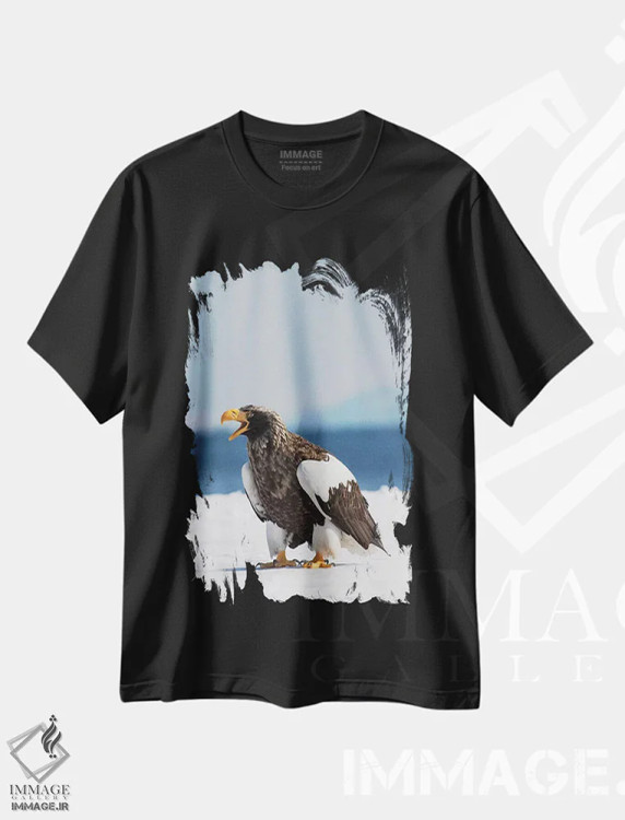 تیشرت مشکی طرح دار آثار دارل گالین - immage.ir