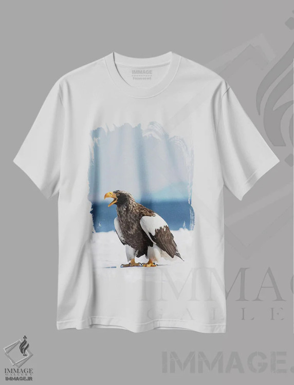 تیشرت سفید طرح دار آثار دارل گالین - فروشگاه ایماژ