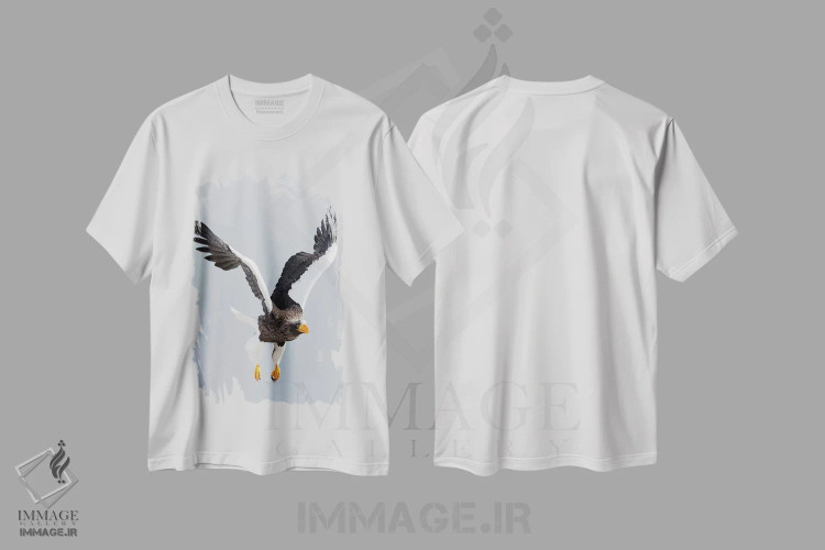 تیشرت سفید طرح دار آثار دارل گالین - فروشگاه ایماژ