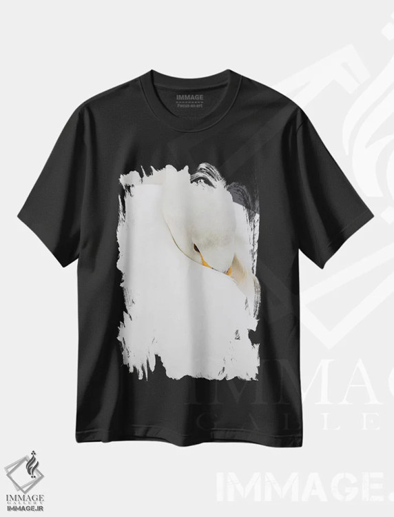 تیشرت مشکی طرح دار آثار دارل گالین - فروشگاه ایماژ