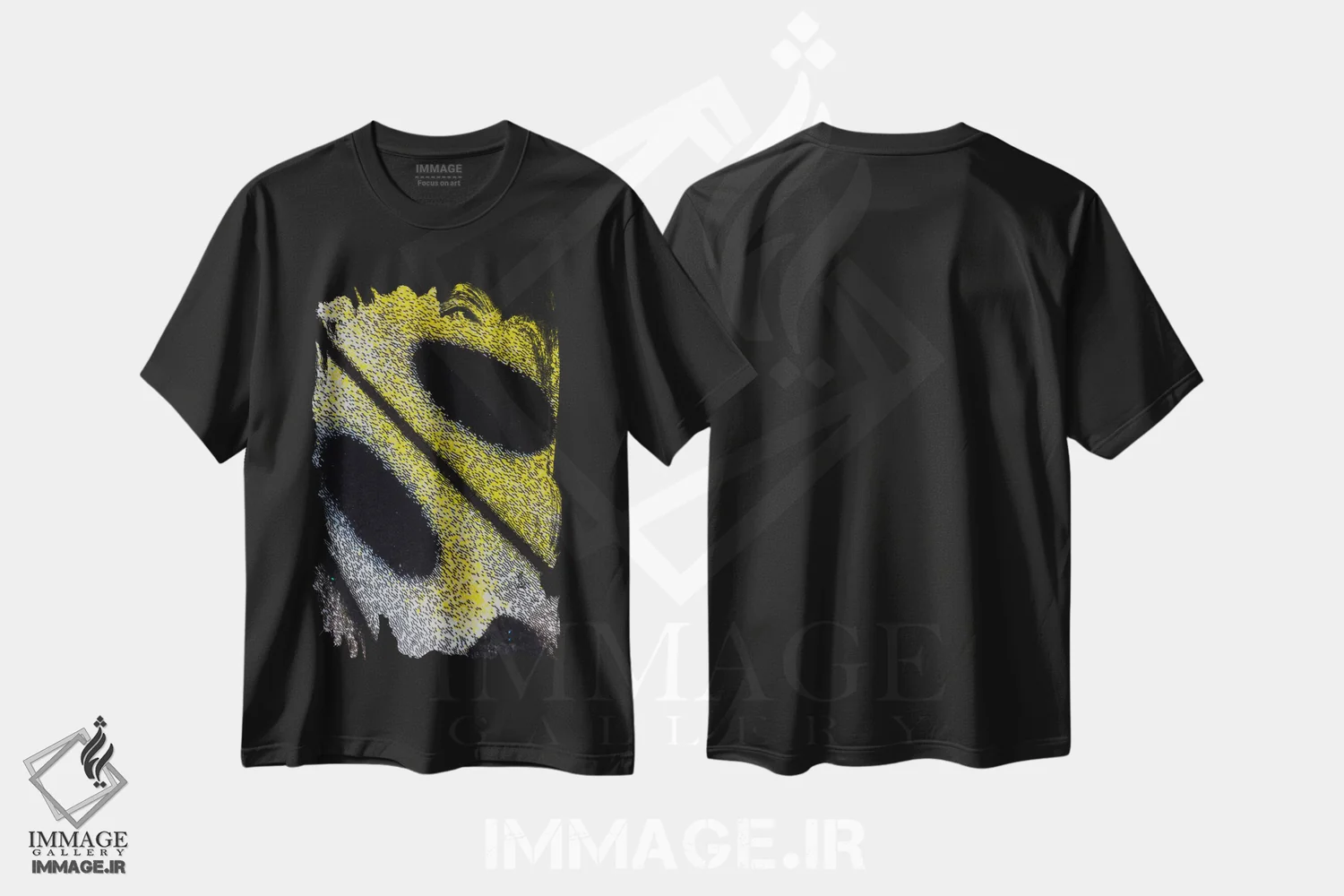 تیشرت مشکی طرح دار عکاسی ماکرو از بال پروانه شماره ده، عکاسی ماکرو اثر دارل گالین | فروشگاه ایماژ