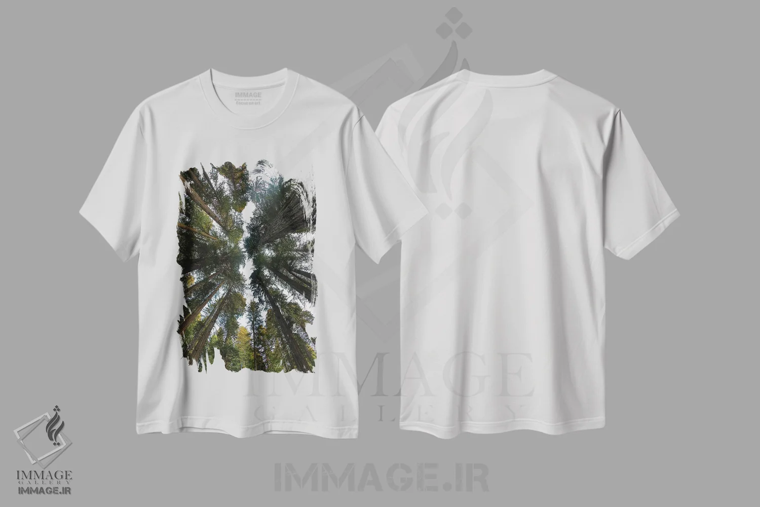 تیشرت سفید طرح دار آثار دارل گالین - immage.ir