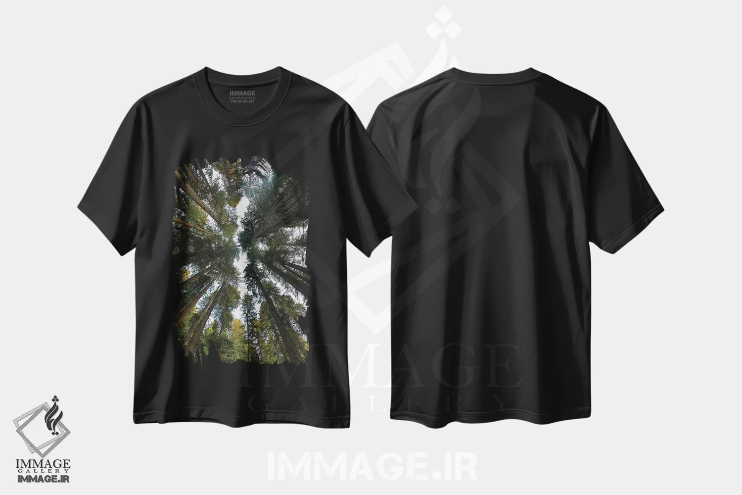 تیشرت مشکی طرح دار آثار دارل گالین - فروشگاه ایماژ