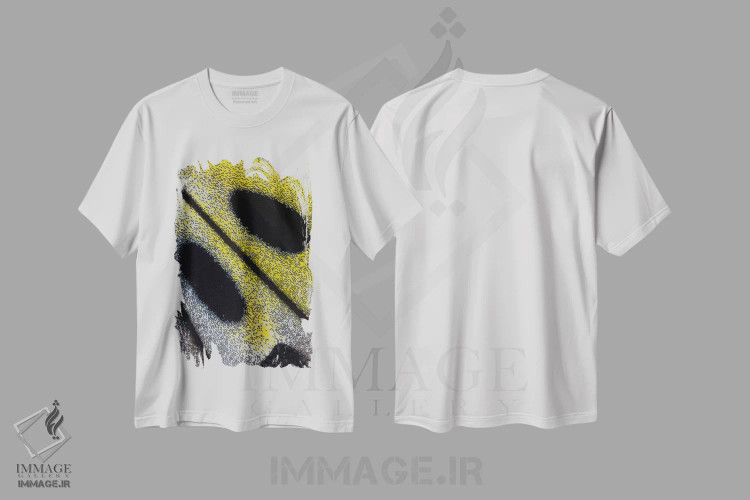 تیشرت سفید طرح دار عکاسی ماکرو از بال پروانه شماره ده، عکاسی ماکرو اثر دارل گالین | immage.ir