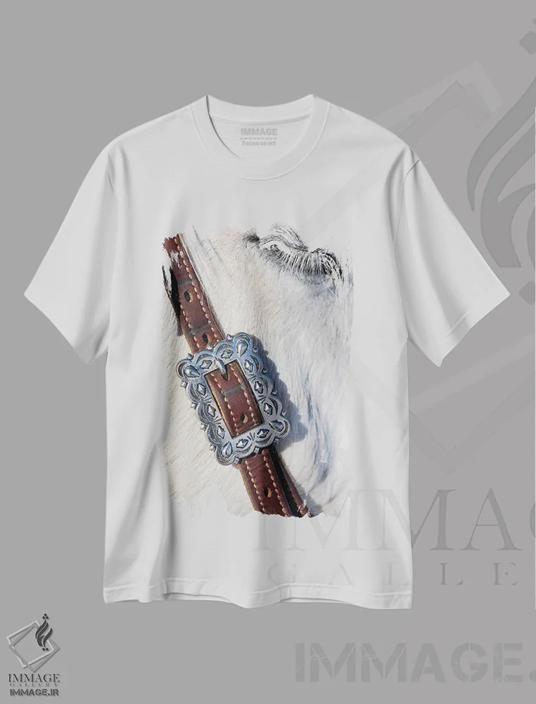 تیشرت سفید طرح دار آثار دارل گالین - immage.ir