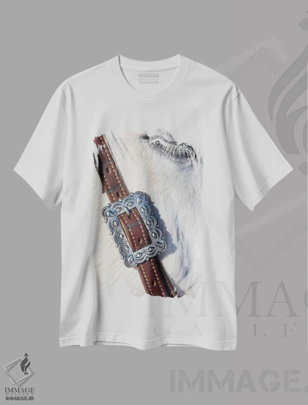 تیشرت سفید طرح دار آثار دارل گالین - immage.ir
