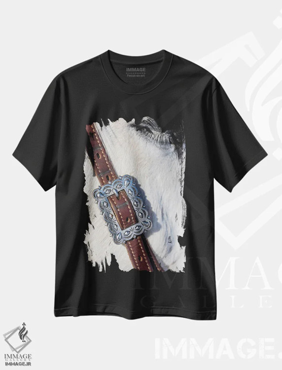تیشرت مشکی طرح دار آثار دارل گالین - فروشگاه ایماژ