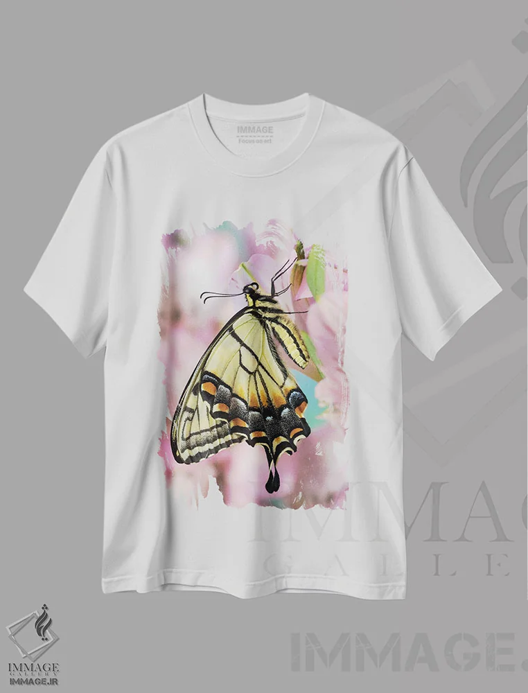 تیشرت سفید طرح دار آثار دارل گالین - فروشگاه ایماژ