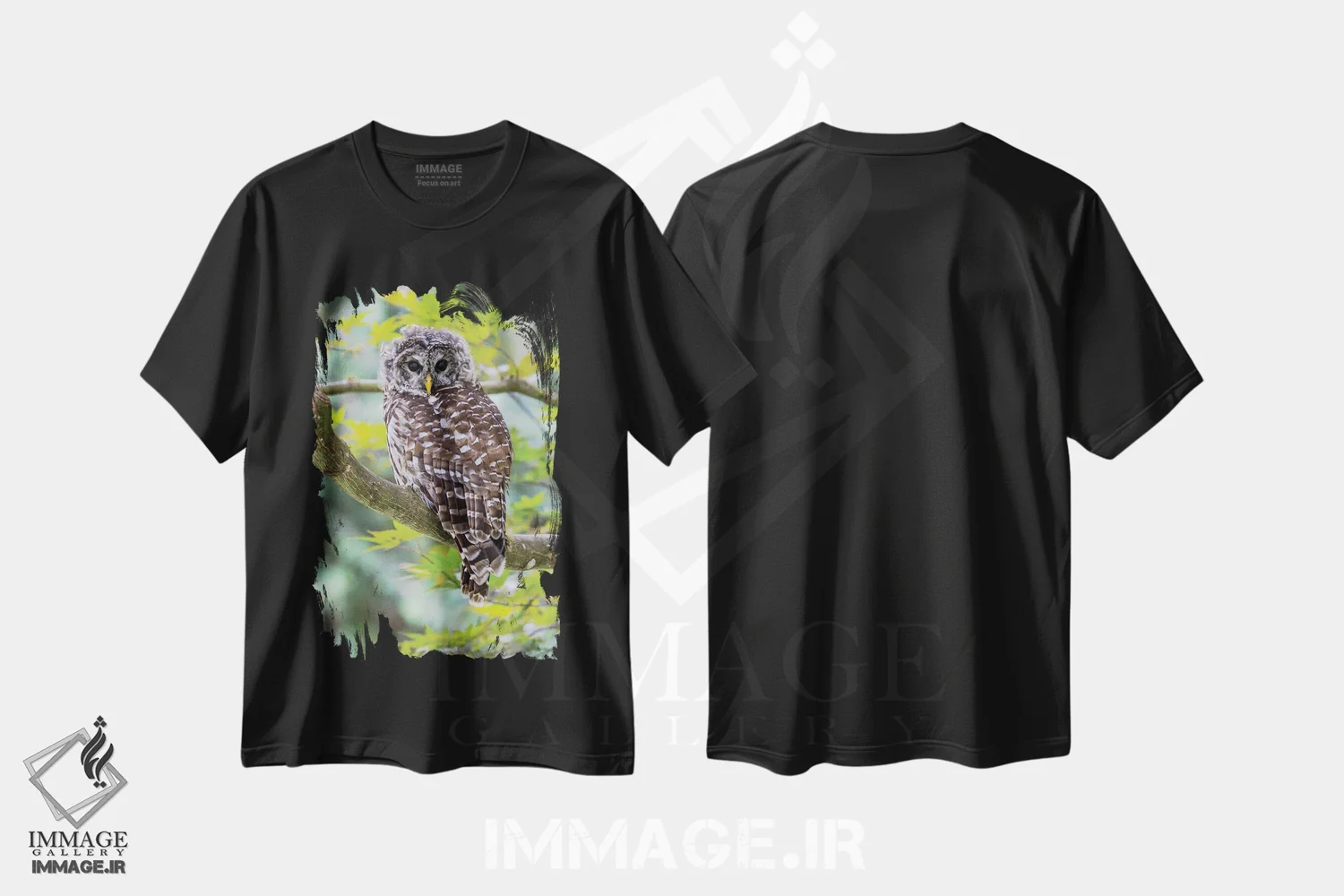 تیشرت مشکی طرح دار آثار دارل گالین - فروشگاه ایماژ