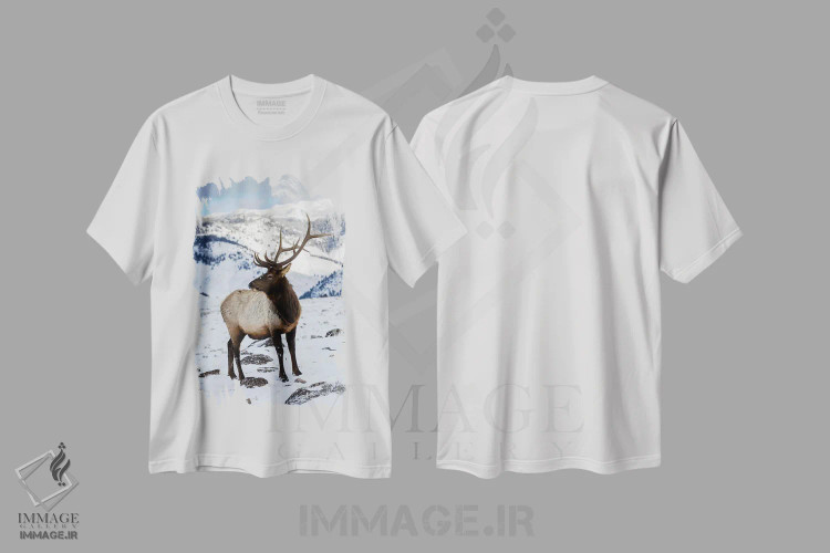 تیشرت سفید طرح دار آثار دارل گالین - فروشگاه ایماژ