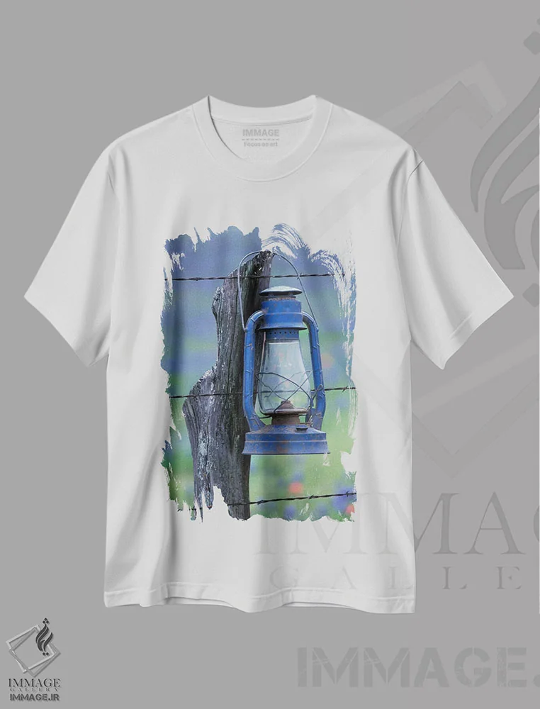 تیشرت سفید طرح دار آثار دارل گالین - فروشگاه ایماژ