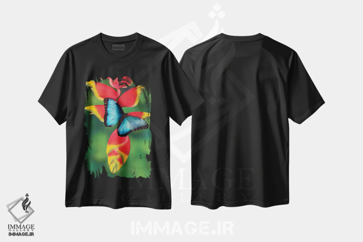 تیشرت مشکی طرح دار آثار دارل گالین - immage.ir