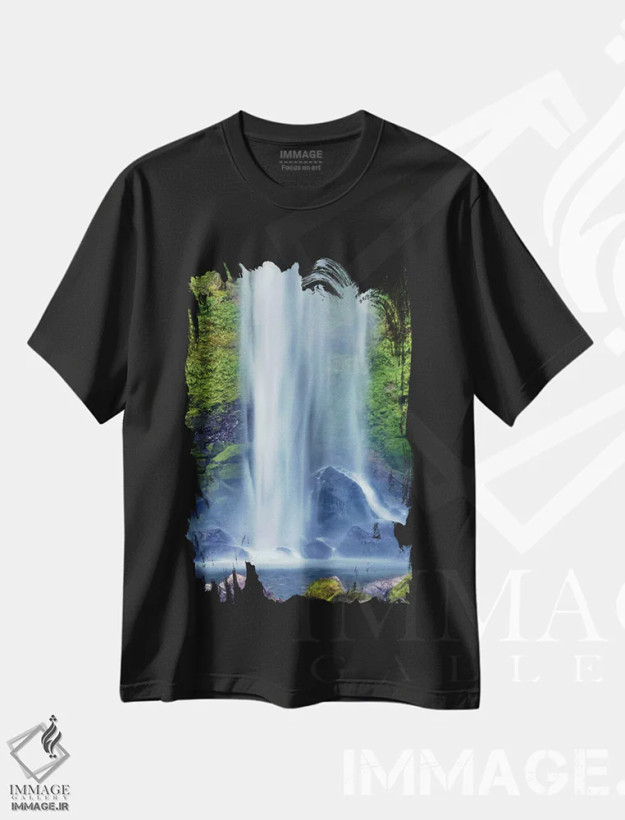 تیشرت مشکی طرح دار آثار دارل گالین - immage.ir