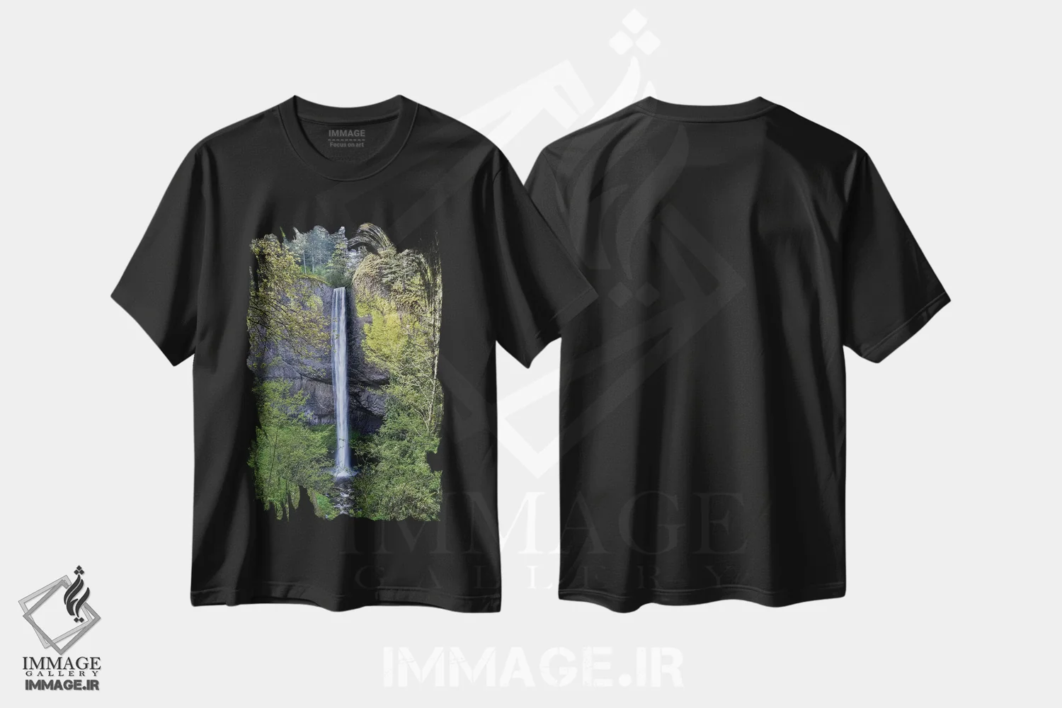 تیشرت مشکی طرح دار آثار دارل گالین - immage.ir