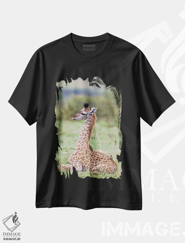 تیشرت مشکی طرح دار آثار دارل گالین - فروشگاه ایماژ