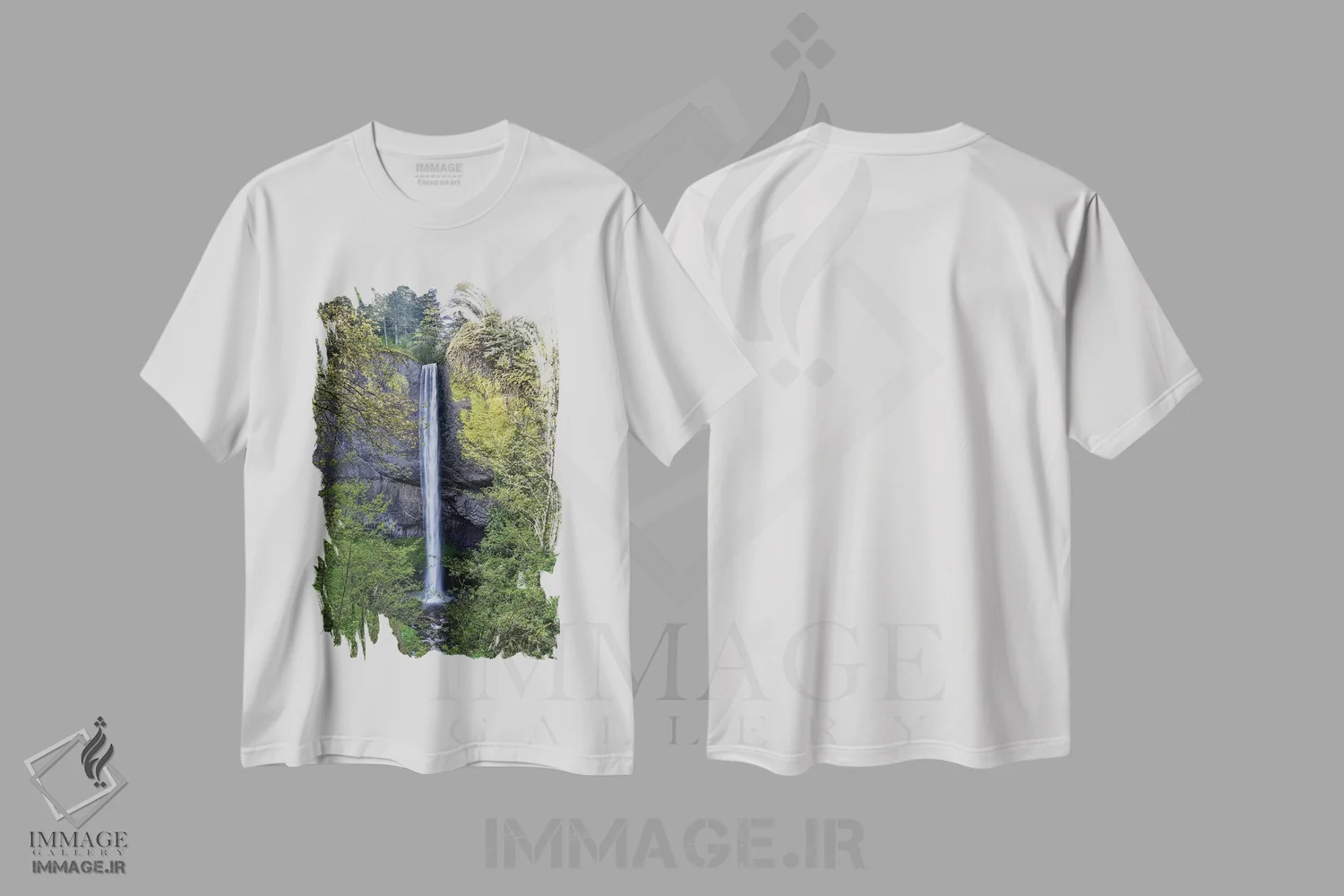 تیشرت سفید طرح دار آثار دارل گالین - فروشگاه ایماژ