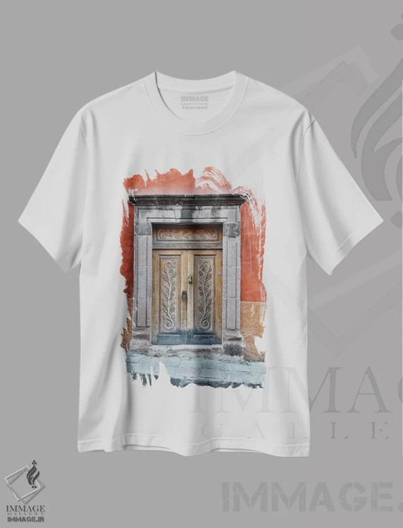 تیشرت سفید طرح دار آثار دارل گالین - immage.ir