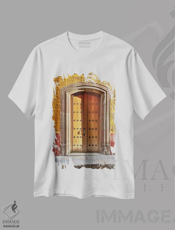 تیشرت سفید طرح دار آثار دارل گالین - فروشگاه ایماژ