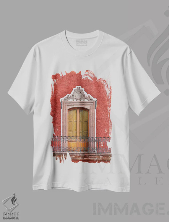 تیشرت سفید طرح دار آثار دارل گالین - فروشگاه ایماژ