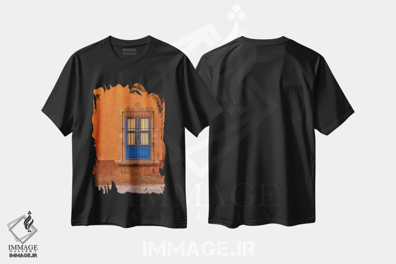 تیشرت مشکی طرح دار آثار دارل گالین - فروشگاه ایماژ