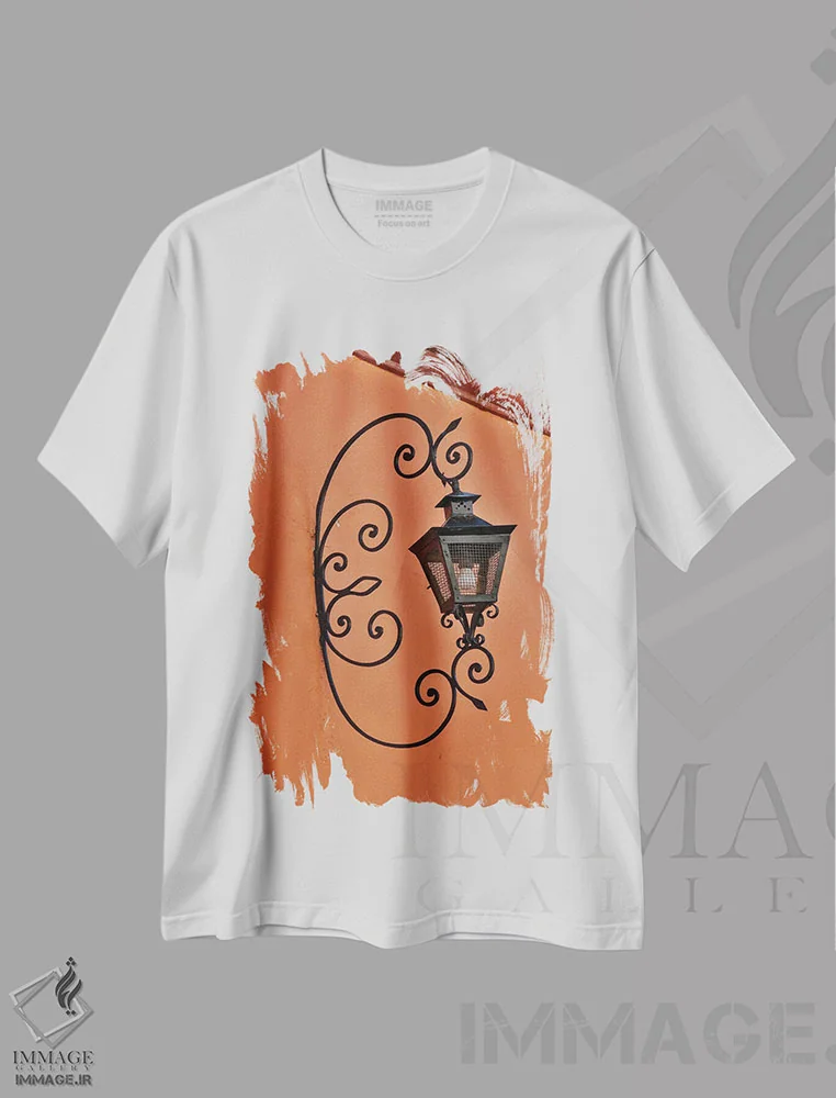 تیشرت سفید طرح دار آثار دارل گالین - فروشگاه ایماژ