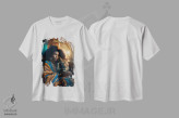 تیشرت سفید طرح دار آثار دیجیتال وایلد آرت - immage.ir