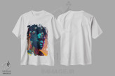 تیشرت سفید طرح دار آثار دیجیتال وایلد آرت - immage.ir
