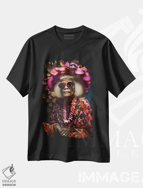 تیشرت مشکی طرح دار آثار دیجیتال وایلد آرت - فروشگاه ایماژ