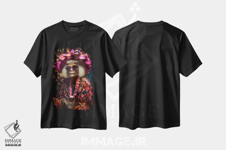 تیشرت مشکی طرح دار آثار دیجیتال وایلد آرت - فروشگاه ایماژ