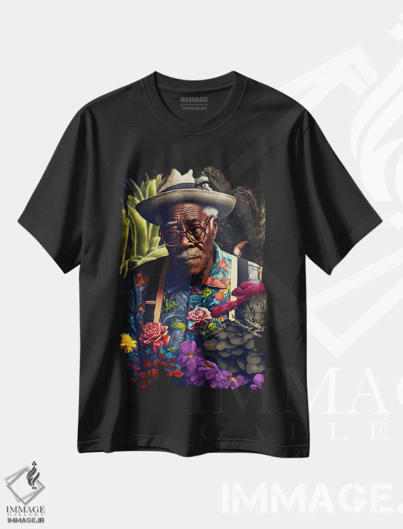 تیشرت مشکی طرح دار آثار دیجیتال وایلد آرت - immage.ir