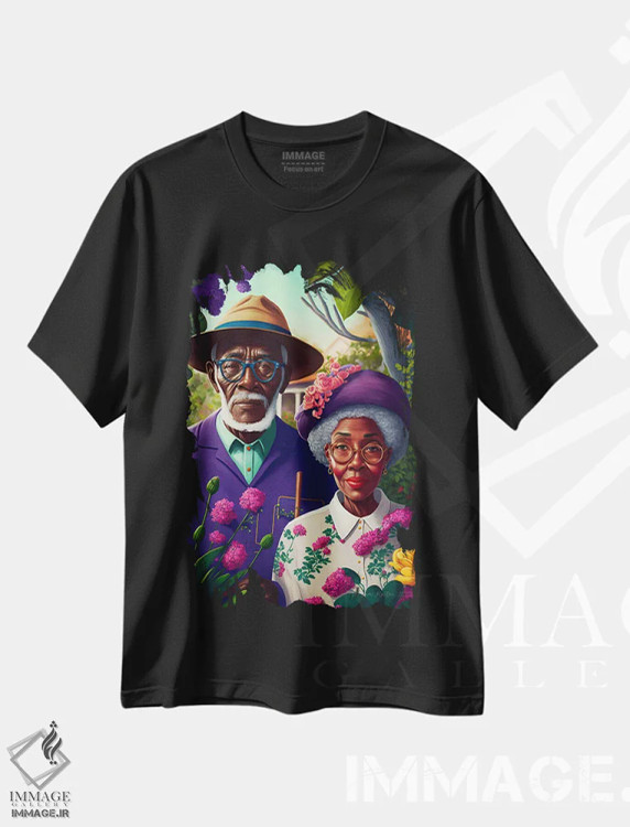 تیشرت مشکی طرح دار آثار دیجیتال وایلد آرت - immage.ir